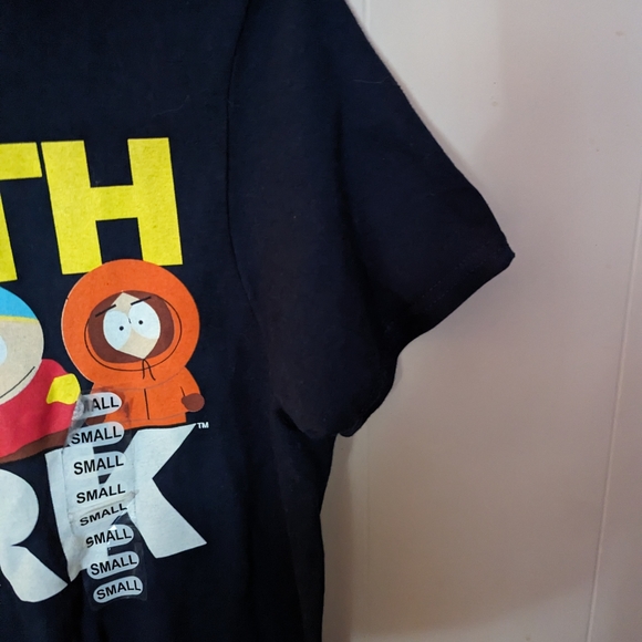 South Park Gang Logo Sandwich T-Shirt Adult Size Small Black - Picture 2 of 5